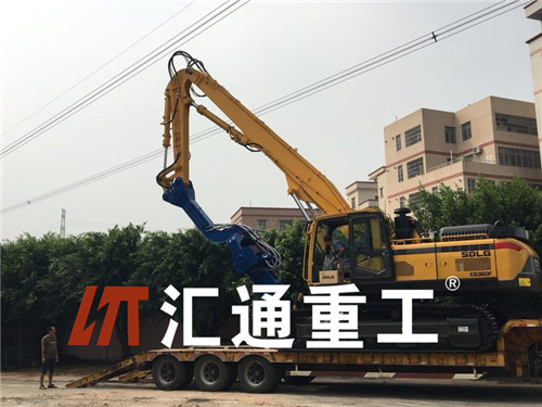 挖掘機打樁臂、打樁臂、打樁錘、挖掘機打樁臂廠家