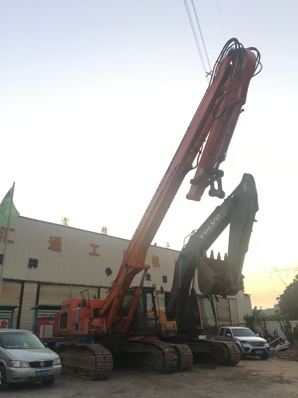 挖掘機(jī)打樁臂、打樁臂、打樁錘、挖掘機(jī)打樁臂廠家
